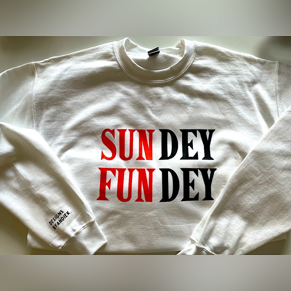 SUNDEY FUNDEY Cincinnati Bengals crewneck sweatshirt